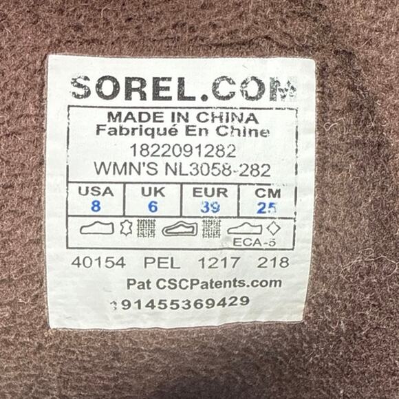 Sorel Slimpack II Women's Brown Suede Waterproof Lace Up Insulated Duck Boots 8 - Picture 6 of 6